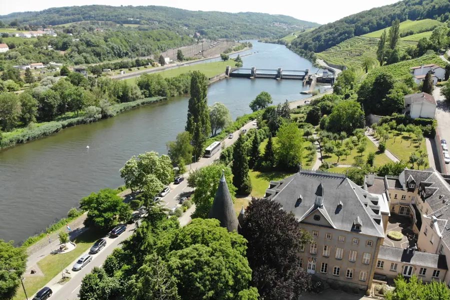 Le Château de Schengen et son magnifique paysage