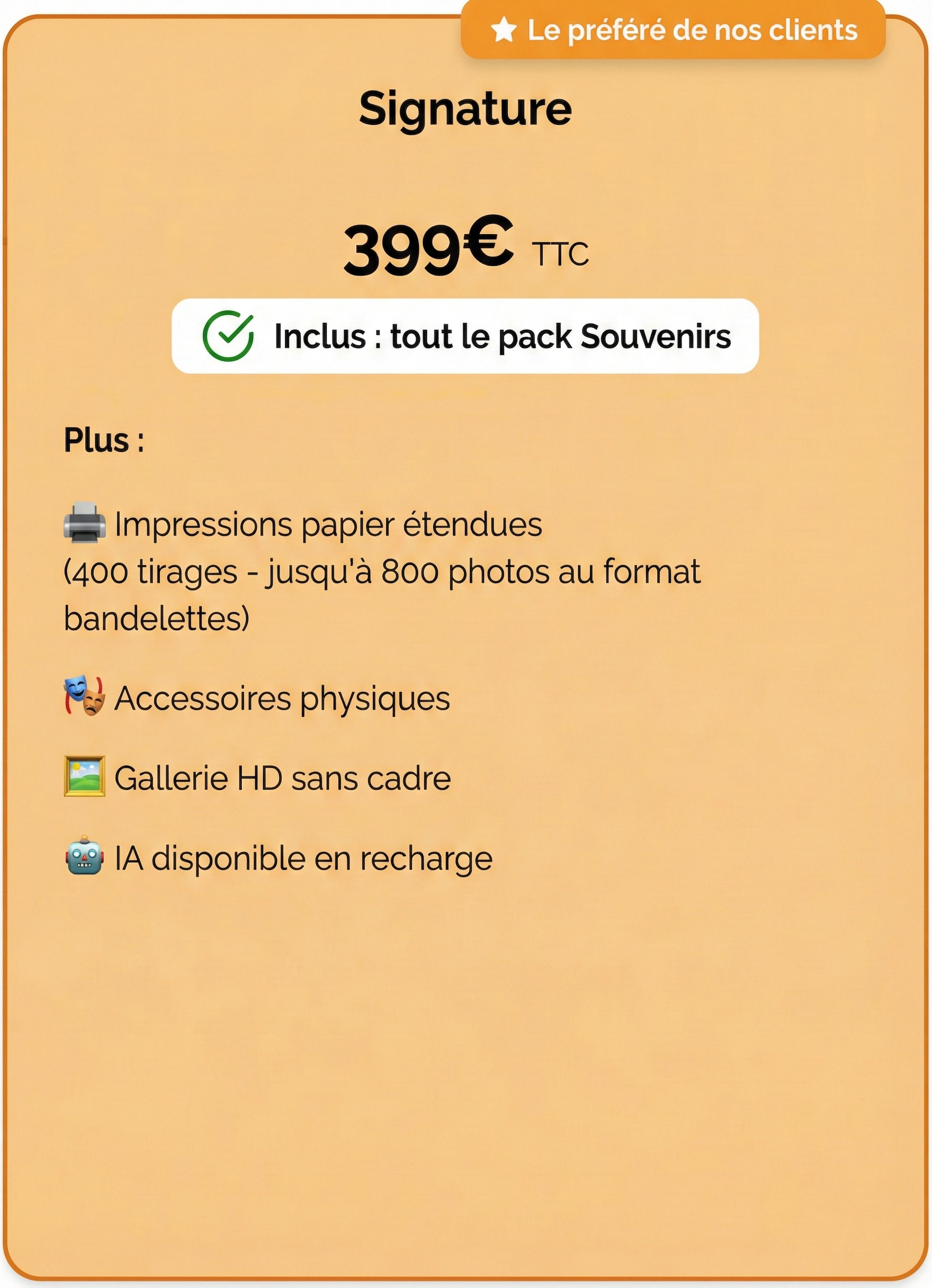 Forfait Signature